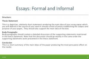 Writing an essay conclusion, Sample and Examples