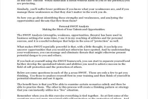 Swot Analysis - QuickMBA