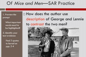 Free Steinbeck, of Mice and Men Essays and Papers