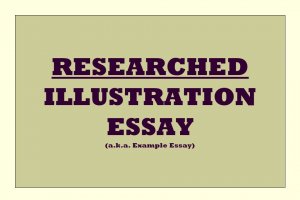 Illustration Essay, how To Write An, illustration Essay